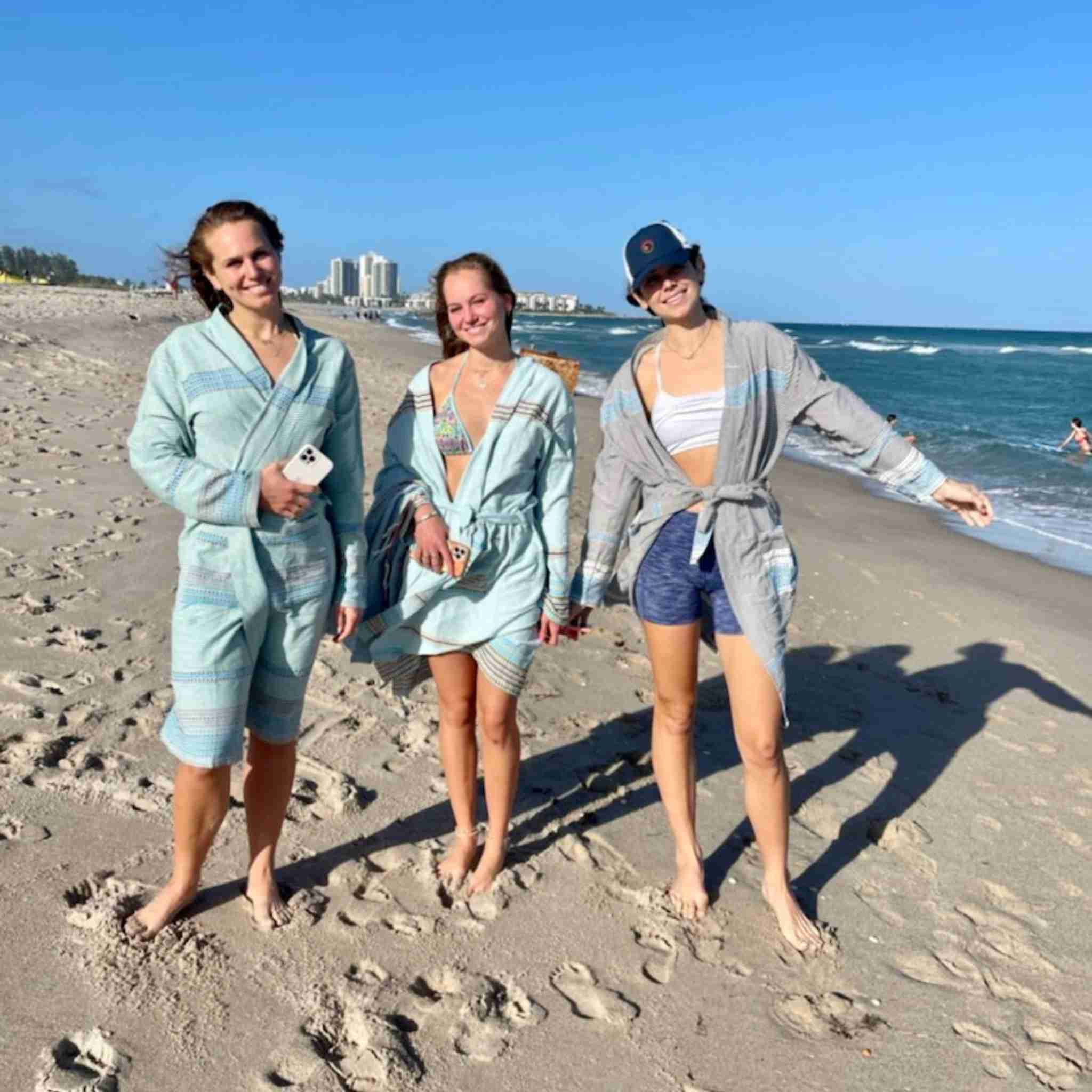 Berbere Fouta Bath Robe - Handmade 100% Recycled Cotton