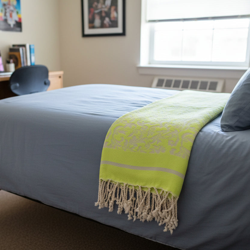 Fleurs Fouta Towel - Damask Weave 100% Cotton