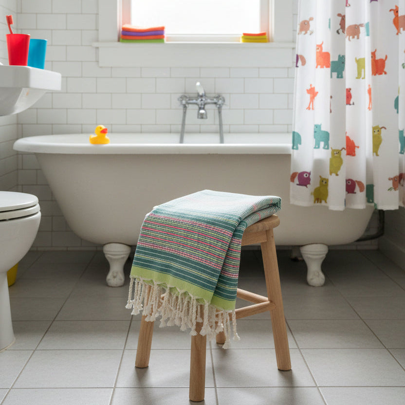 Berbere Fouta Towel – Flat Weave, Sand-Resistant | The Fouta Spa