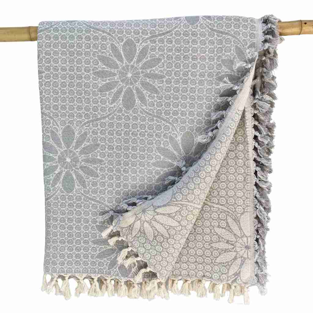 Fouta Bedspread - XXL - Big Flowers