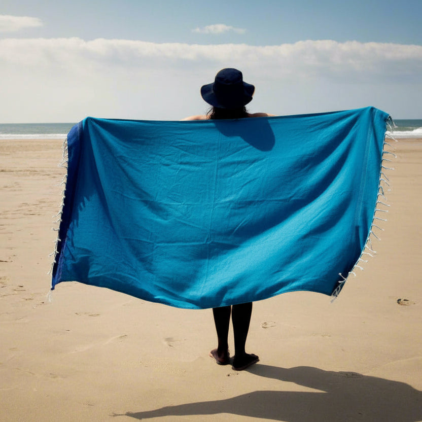 Natte Oversized Square Fouta - 78"x78" 100% recycled Cotton