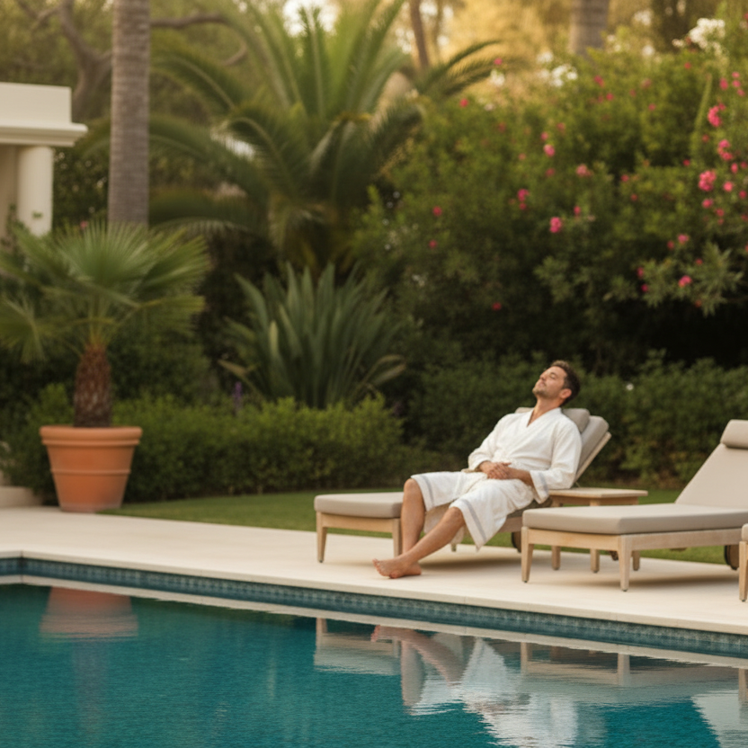 → Fouta Bath Robe in white- Handmade Tunisian Cotton Lightweight Robe | The Fouta Spa