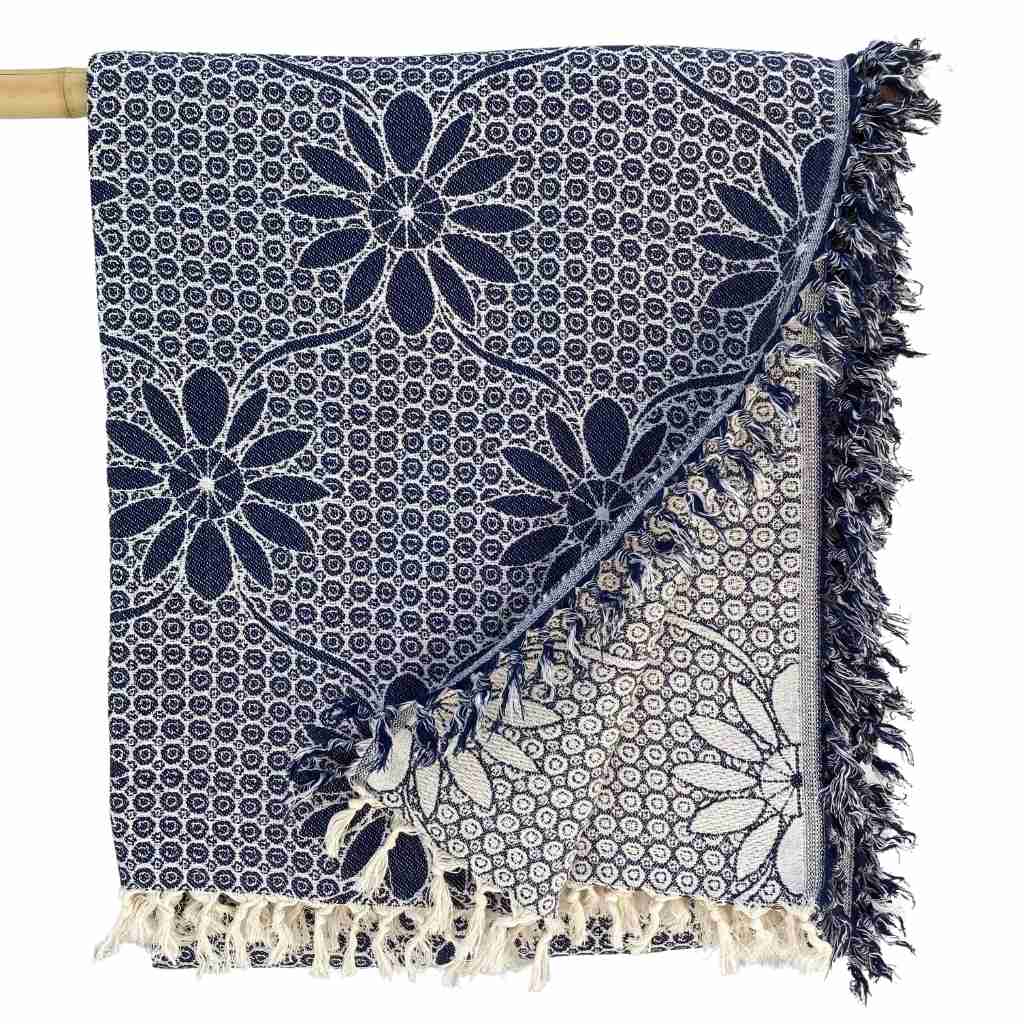 Fouta Bedspread - XXL - Big Flowers