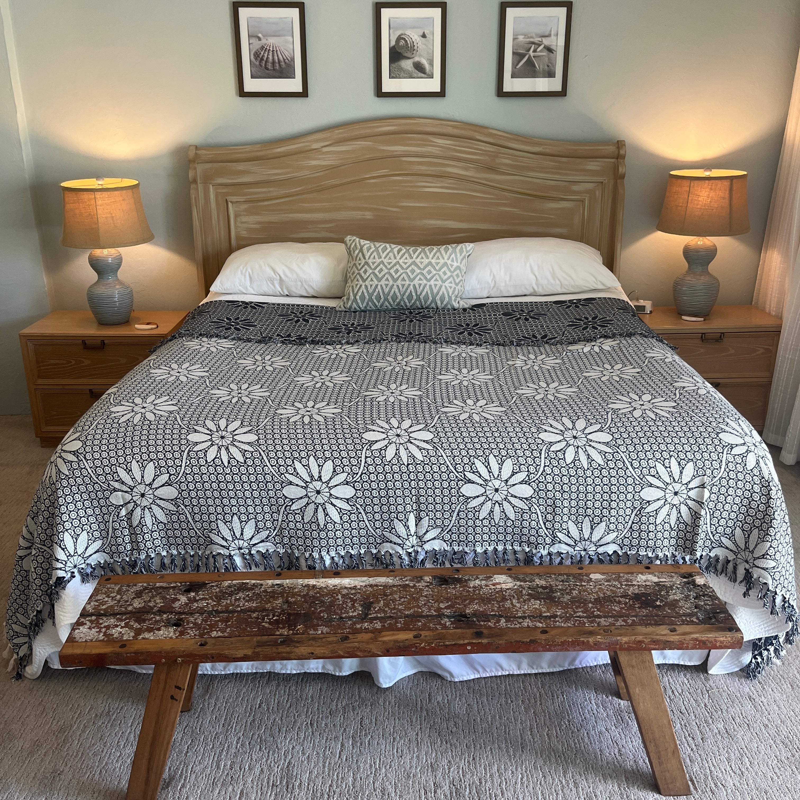 Fouta Bedspread - XXL - Big Flowers