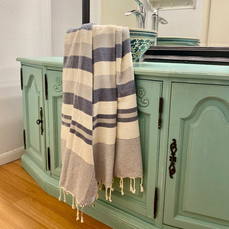 Palm Fouta towel Organic Cotton - The Fouta Spa