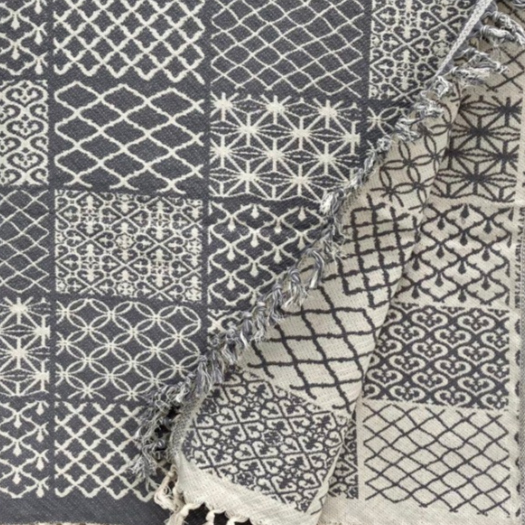 Damask Bedspread XXL, Mosaique - The Fouta Spa