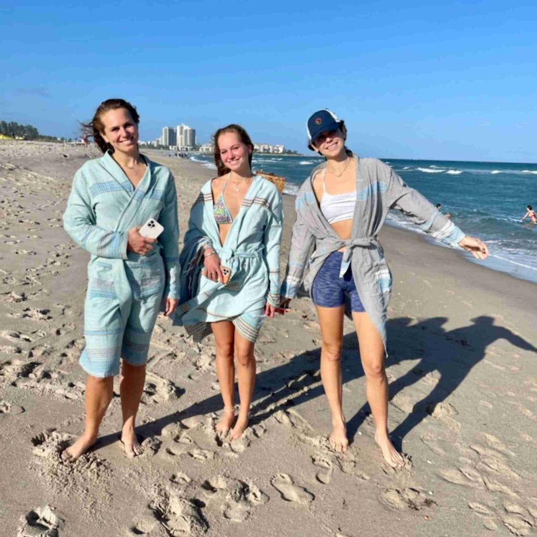 Berbere Fouta Bath Robe - Handmade 100% Recycled Cotton