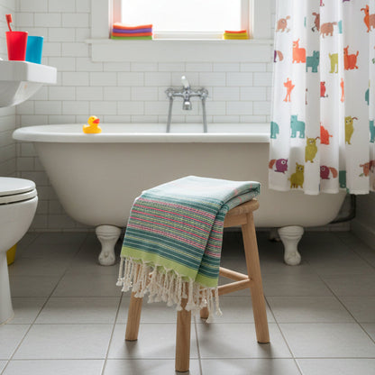 Berbere Fouta Towel – Flat Weave, Sand-Resistant | The Fouta Spa