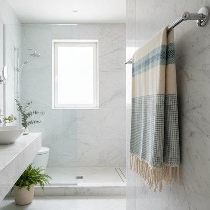 Palm Fouta Towel - Damask Weave 100% Cotton