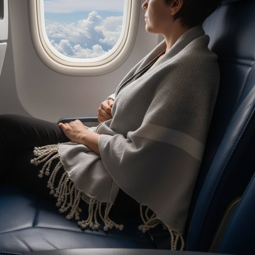 Saida Fouta Towel - Elegant Herringbone Weave 100% Cotton