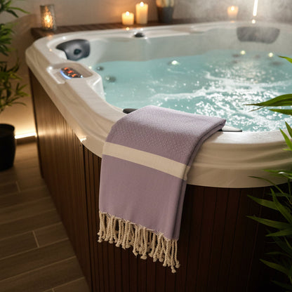 Saida Fouta Towel - Elegant Herringbone Weave 100% Cotton