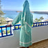Seafoam → Saida Fouta Towel in Seafoam — Herringbone Weave, 100% Recycled Cotton, Loomed in Tunisia
