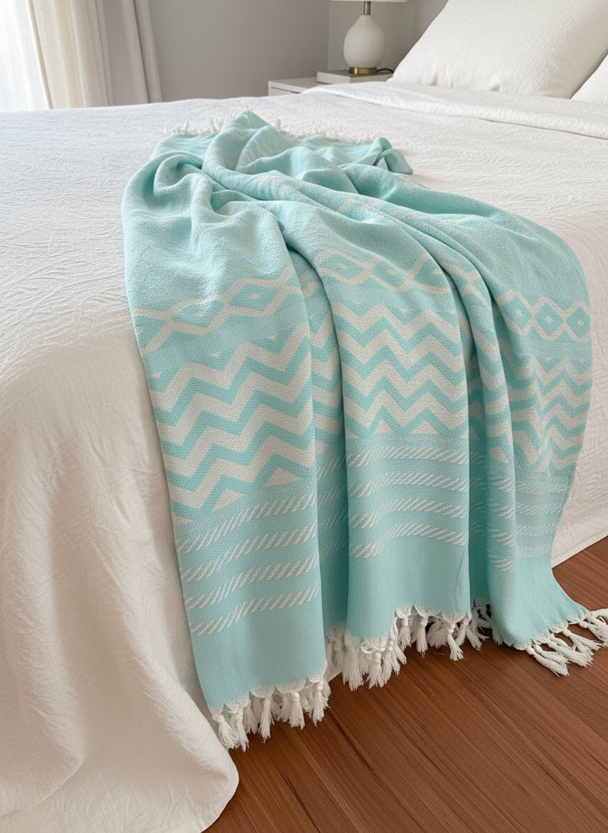 Fouta Bedspread - XXL - Zig-Zag