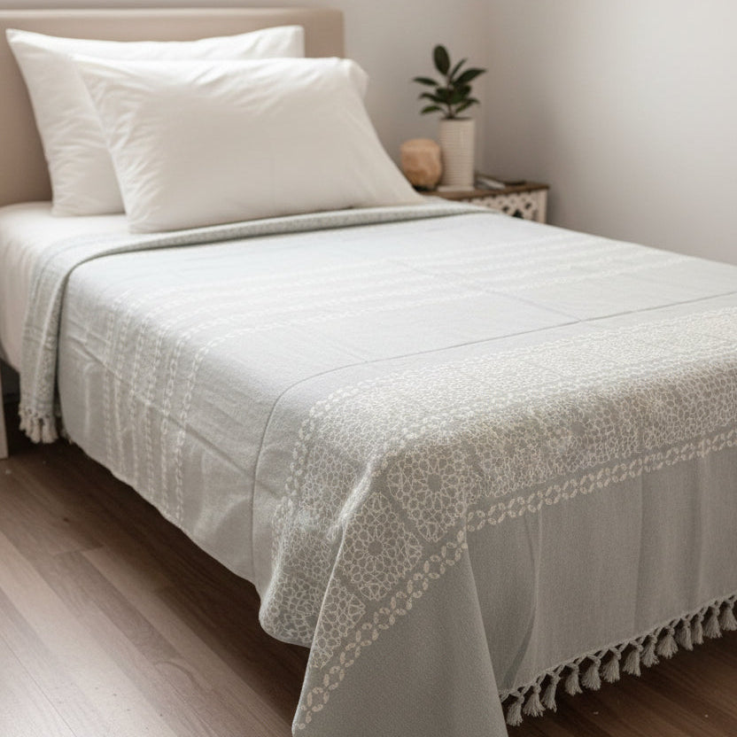 XL - Gray - Damask