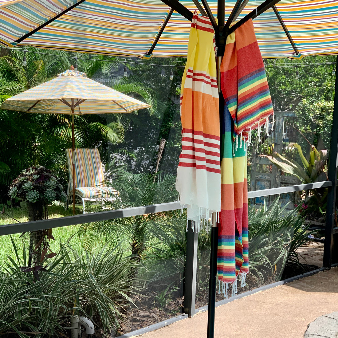 Rainbow Fouta Towel - The Fouta Spa - pool Towel